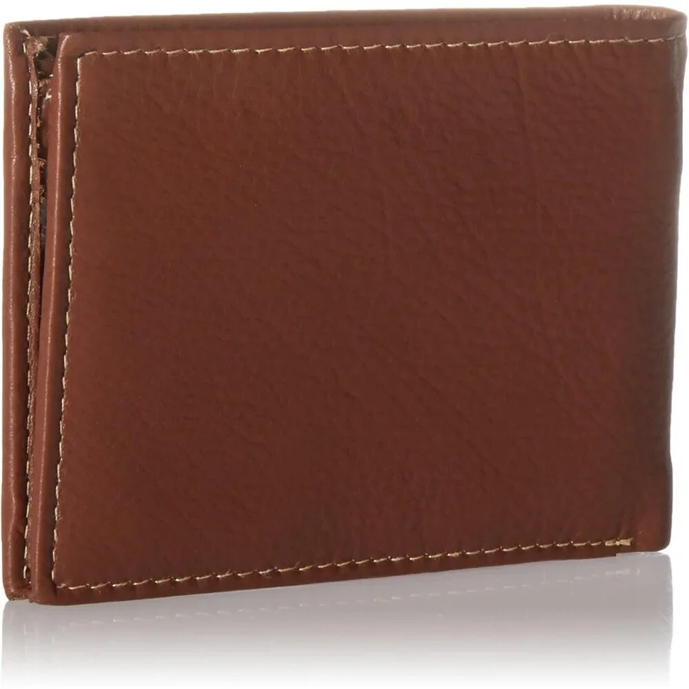 Men's Beautiful Fashionable Genuine Leather Bifold Cognac Wallet Designed